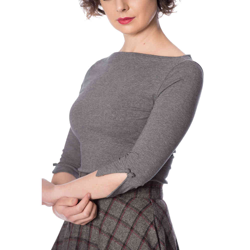 Dancing Days - OONAGH BASIC Longsleeve top - Grijs